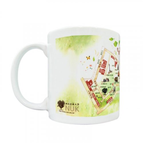 【團購商品，10個起做】NUK地圖馬克杯_白