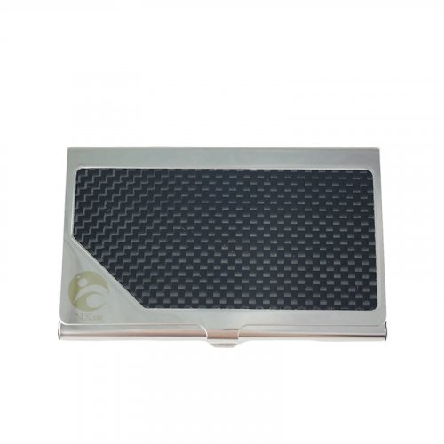 【團購商品，10個起做】NUK校徽款金屬名片盒_銀黑