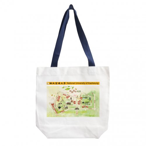 NUK地圖棉布手提袋_白