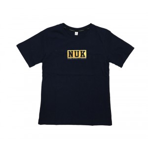 NUK橙間日安BOX純棉短T_黑