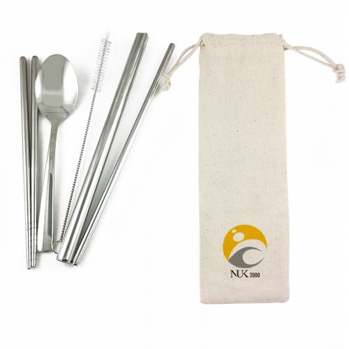 NUK校徽款環保餐具五入組