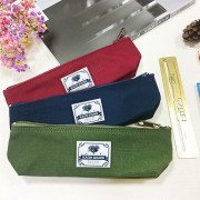 【團購商品，10個起做】NUK船型帆布筆袋_酒紅(完售)/丈青/墨綠(可混色)