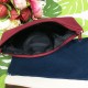 【團購商品，10個起做】NUK簡約生活布標帆布筆袋_酒紅(完售)/墨綠/米白/丈青