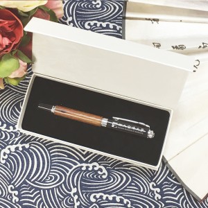 【團購商品，10個起做】NUK曜石黑鋼琴烤漆紅木鋼珠筆禮盒