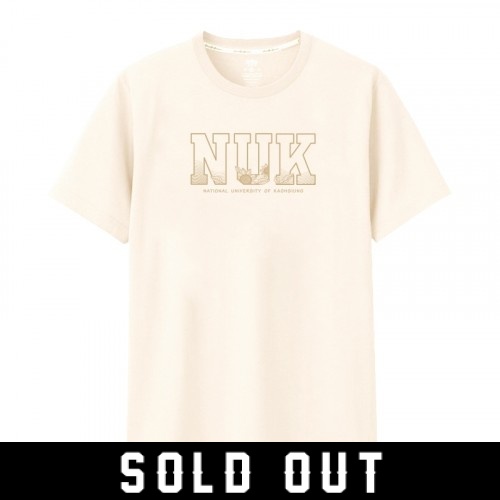 【團購商品,20件起做】NUK大學浮世繪短T_杏樹白 【團購商品,20件起做】NUK大學浮世繪短T_杏樹白