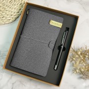 【團購商品，10個起做】高大旅行手札書寫禮盒_霧黑組/皮革組(可混色)